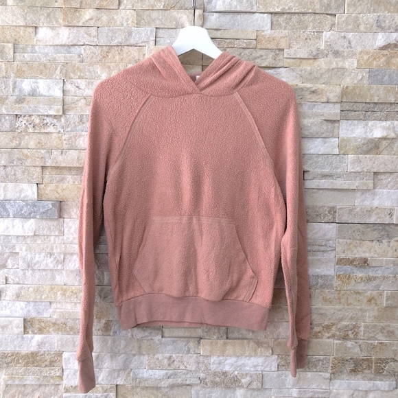 Project Social T Out From Under Urban Outfitter Peach Rose Hoodie Sweatshirt XS - Picture 1 of 4